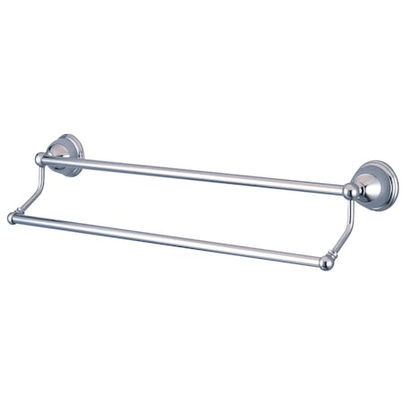 Kingston Brass Restoration 18" Dual Towel Bar, Chrome BA396318C